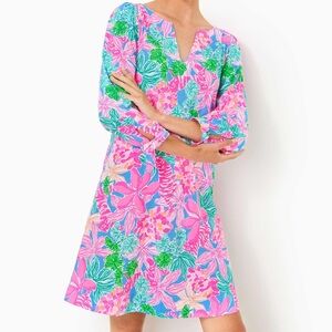 NWT Lilly Pulitzer Cath 3/4 Sleeve Dress size M